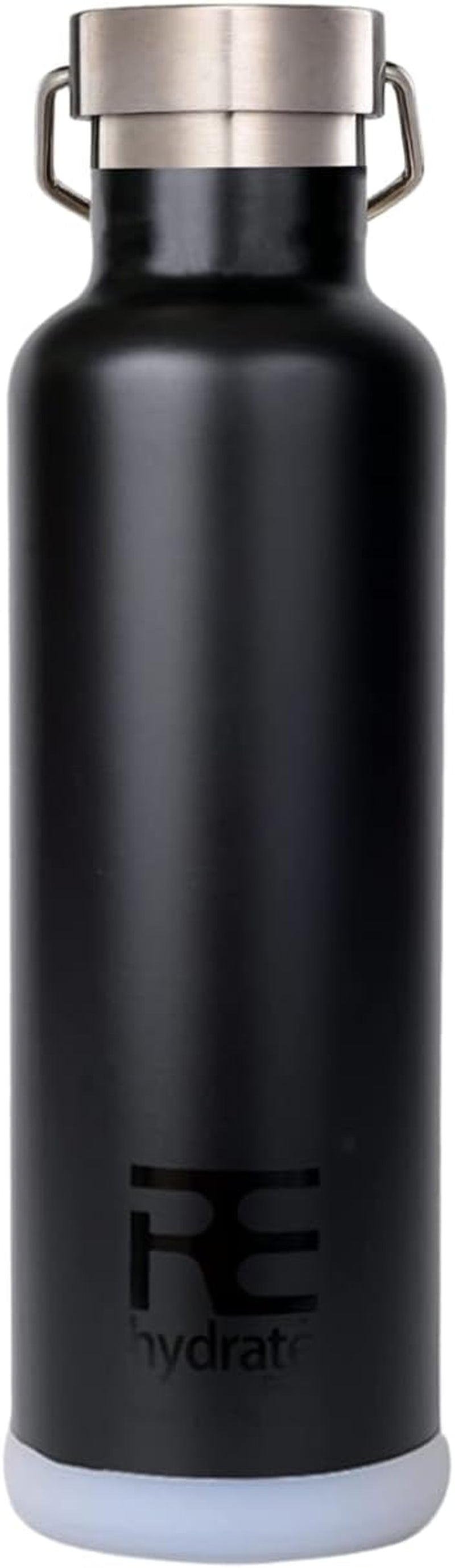 25Oz Insulated Water Bottle with Straw, Bonus Lids and Leak Proof Flask to Keep Liquids Hot or Cold- Triple Wall Vacuum Water Bottle Insulated, Perfect for Gifts